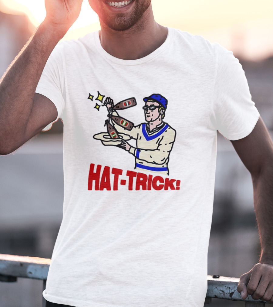 Hat Trick Beer Get Your Bottles Sparkling Cheers T-Shirt
