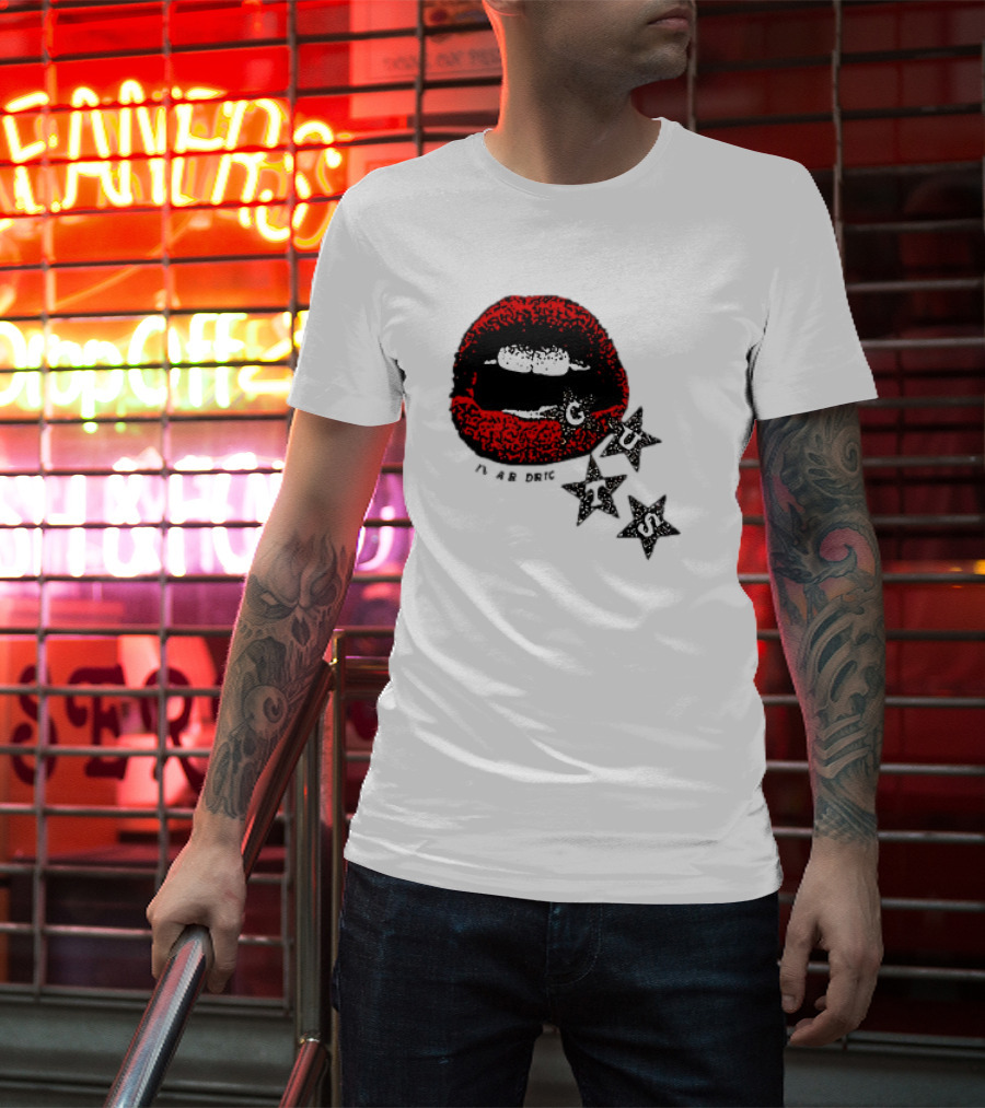 Olivia Rodrigo Guts Red Lips With Stars T-Shirt