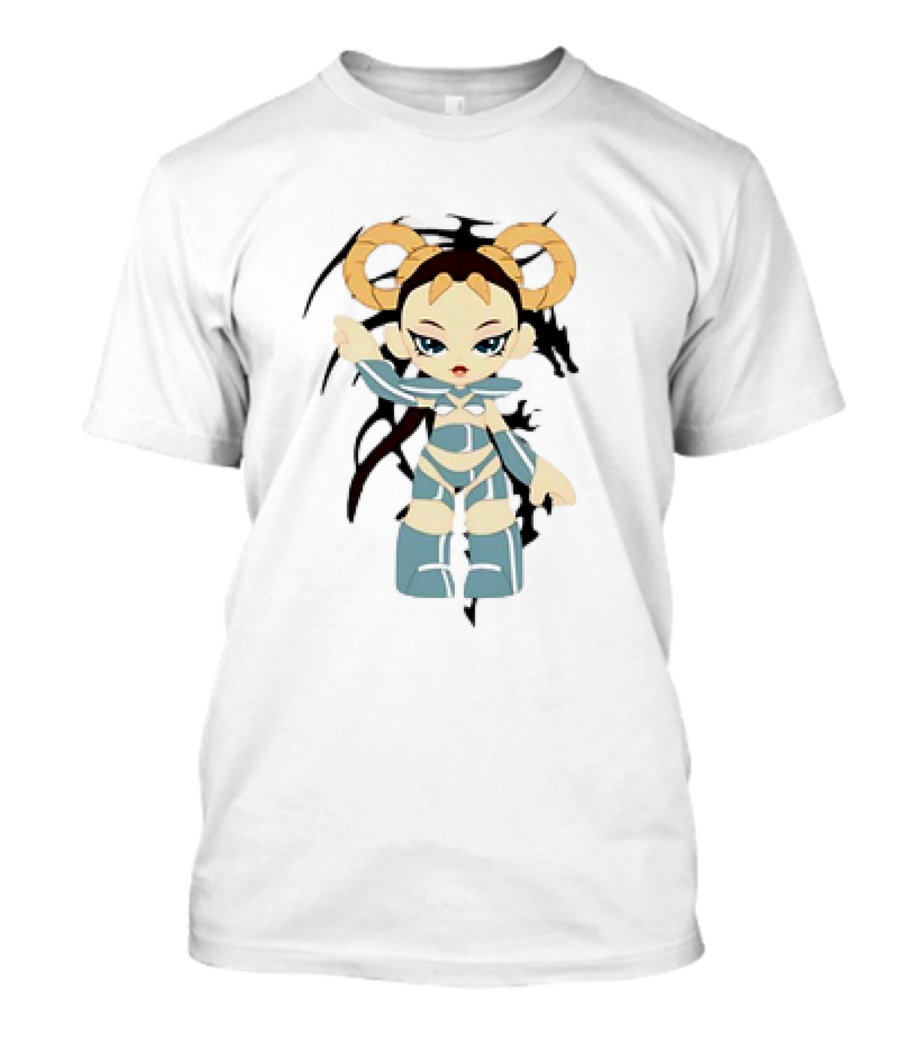 Playera Las Eras El Dragon Anime Girl With Horns Character T-Shirt