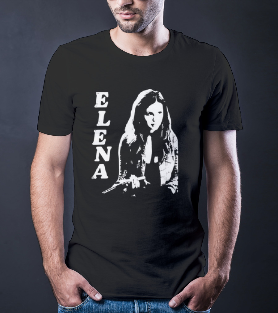 Blankclo Nina Dobrev Reversible Doppelganger Elena T-Shirt