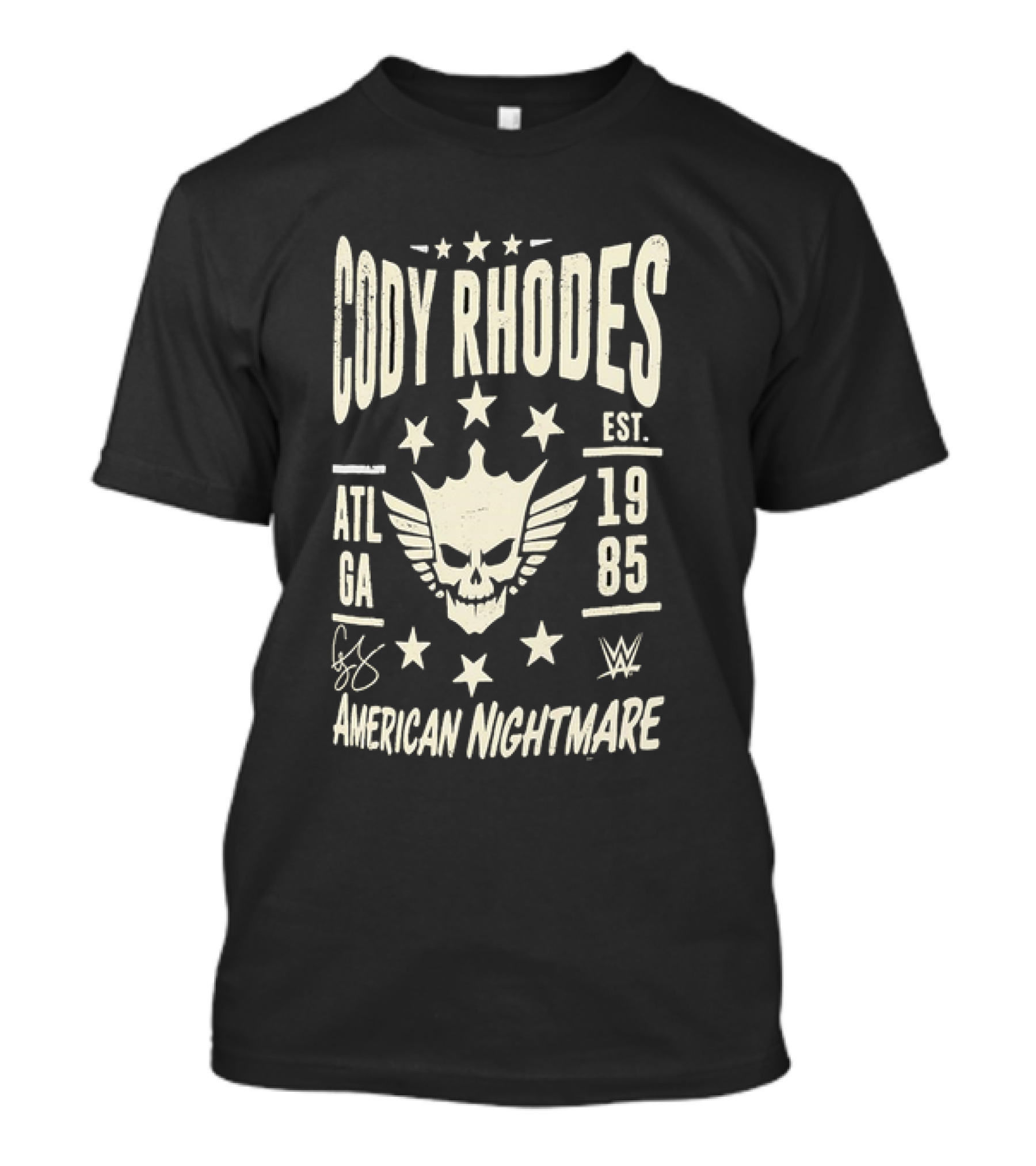 Cody Rhodes American Nightmare Est 1985 ATL GA WWE Signature T-Shirt