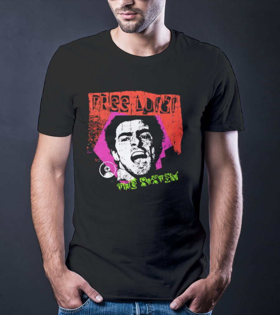 Free Luigi The System Portrait Bold Expression T-Shirt