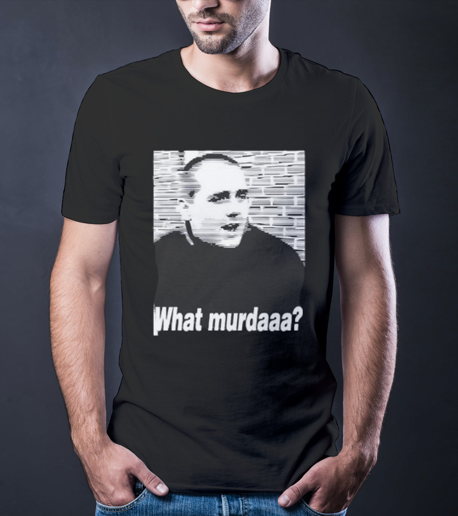 What Murdaaa John Gotti Photo With Distorted Brick Background T-Shirt