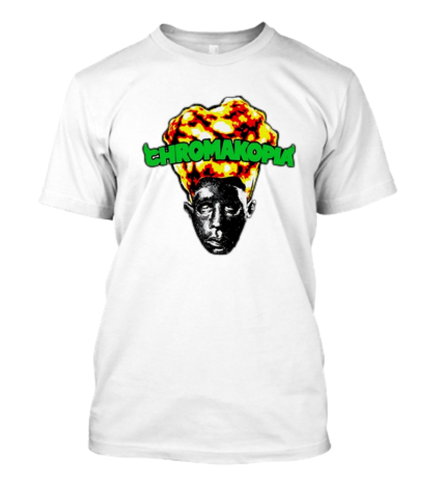 Chromakopia Flaming Head Abstract T-Shirt