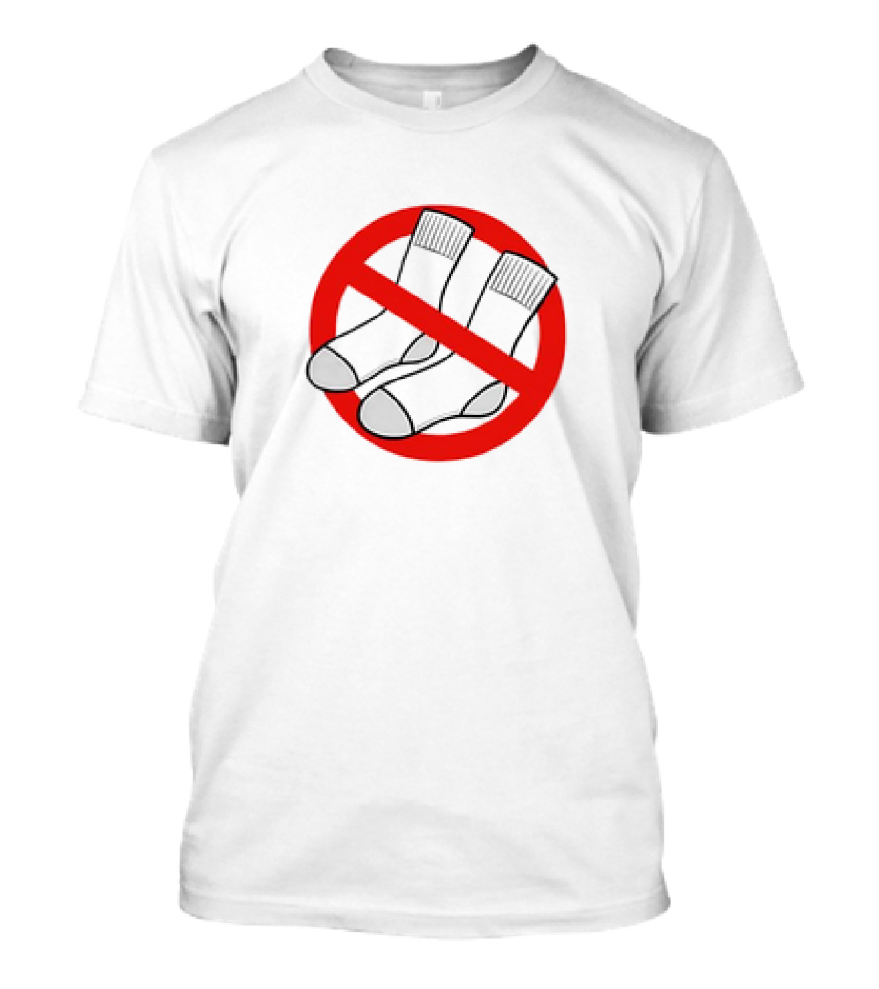 No Socks Symbol Keine Socken T-Shirt