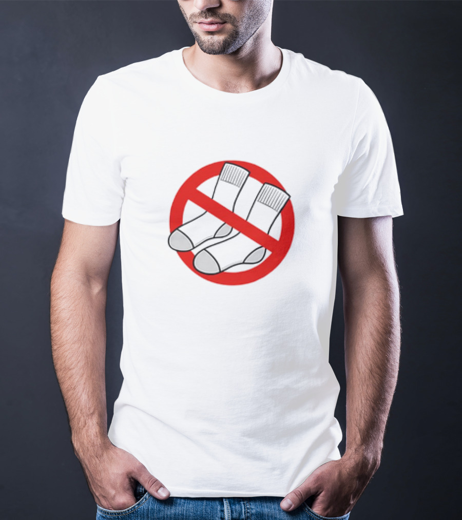 No Socks Symbol Keine Socken T-Shirt