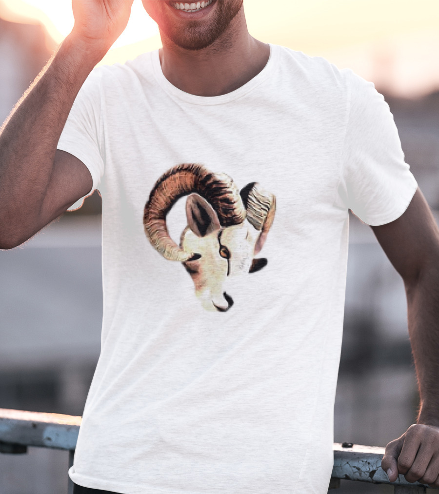 Los Angeles Rams Goat Cutout Animal T-Shirt