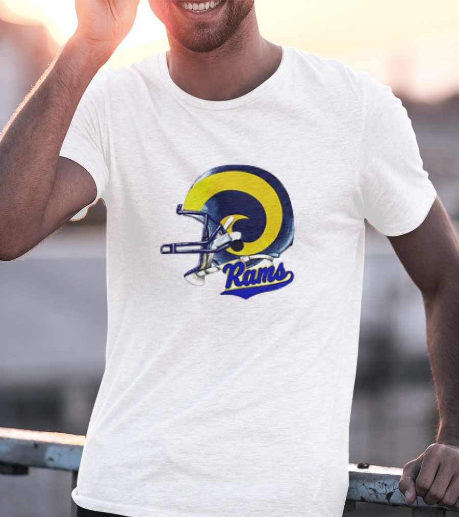 Los Angeles Rams Helmet Rams Football T-Shirt