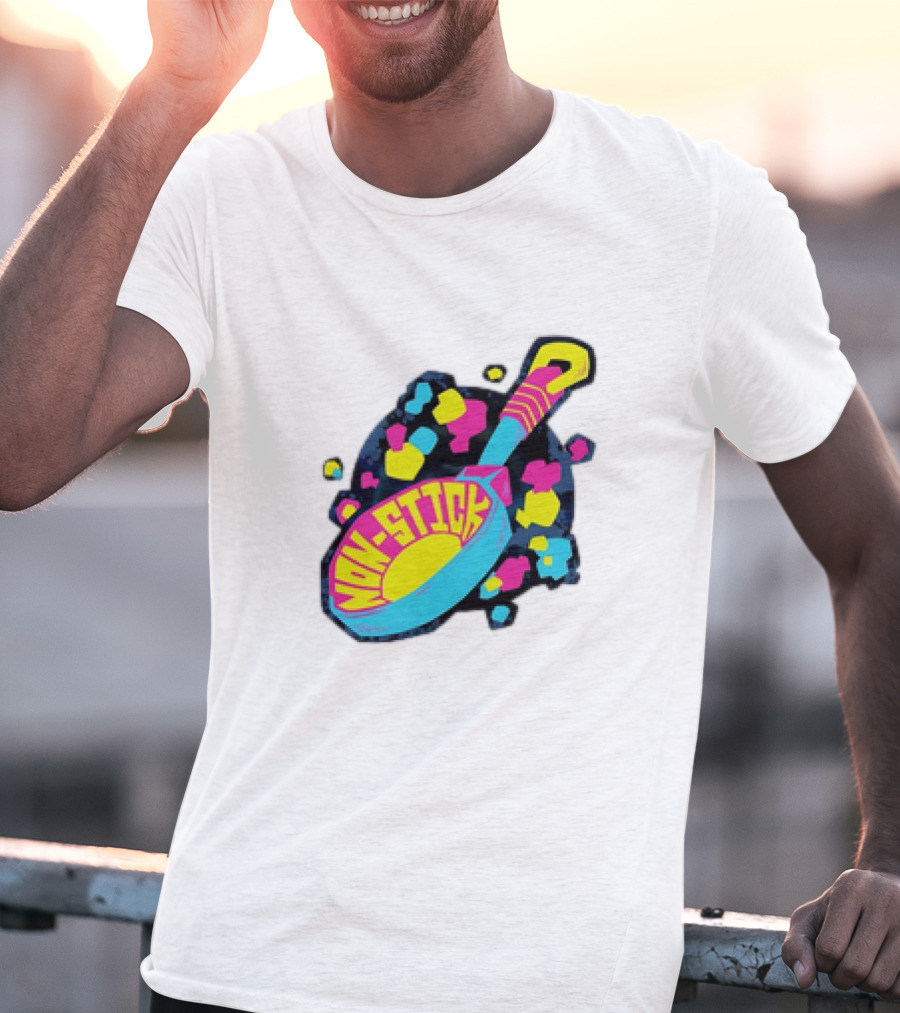 Non-Stick Colorful Pop Art Frying Pan T-Shirt