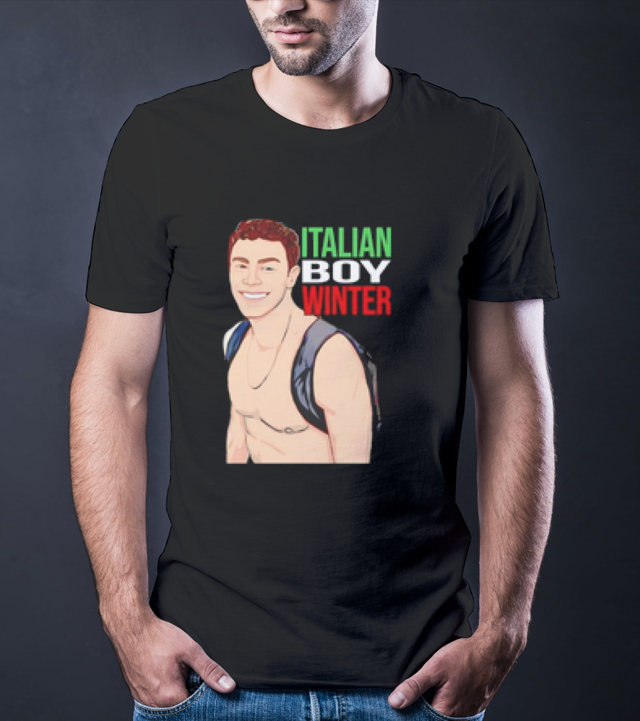 Luigi Mangione Italian Boy Winter Backpack Smiling T-Shirt