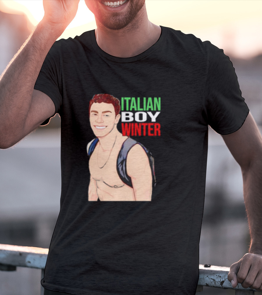 Luigi Mangione Italian Boy Winter Backpack Smiling T-Shirt