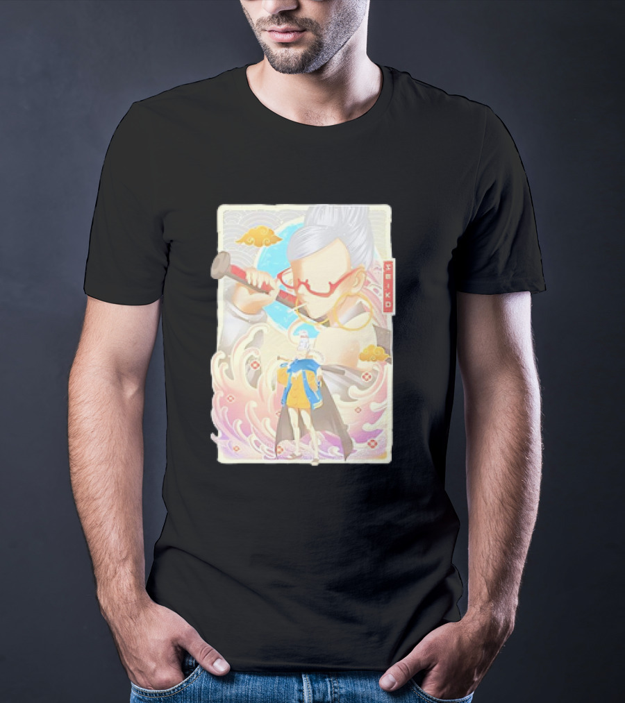 Seiko Ayase Dandadan Character With Vibrant Colors And Artistic Elements T-Shirt