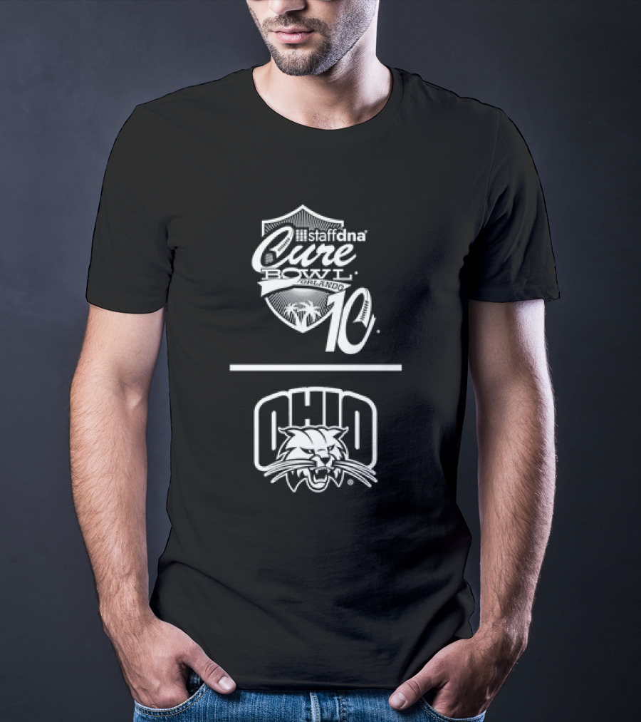 Staffdna Cure Bowl Orlando 10 Ohio Bobcats Football T-Shirt