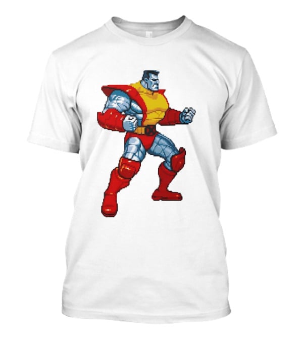 Colossus From X-Men Children Of The Atom Pixel T-Shirt