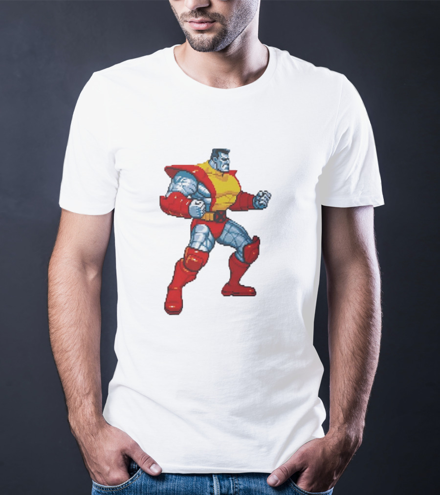 Colossus From X-Men Children Of The Atom Pixel T-Shirt