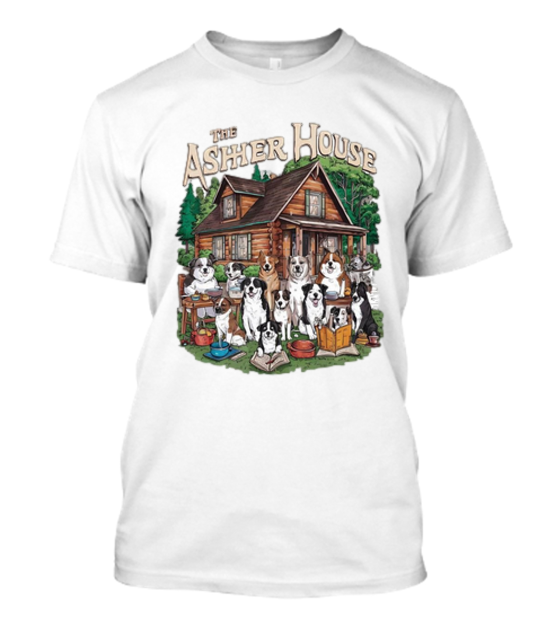 The Asher House Dogs Cabin Gathering T-Shirt