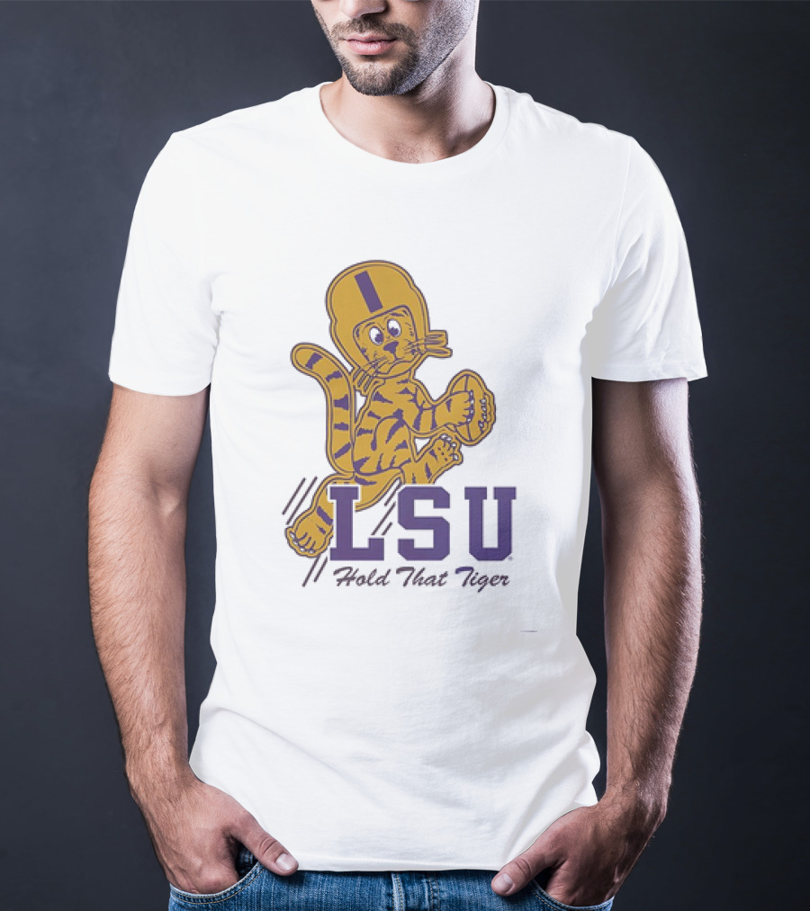 LSU Hold That Tiger Football Mascot T-Shirt