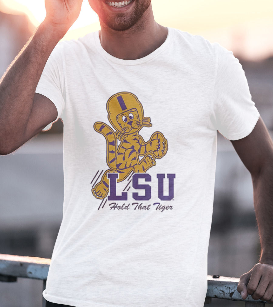 LSU Hold That Tiger Football Mascot T-Shirt