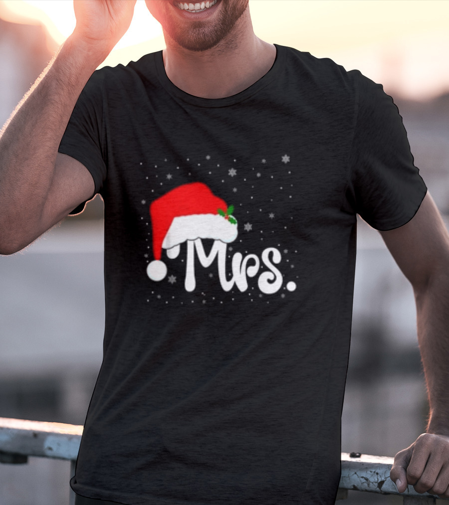 Mrs Santa Claus Christmas Matching Couples T-Shirt