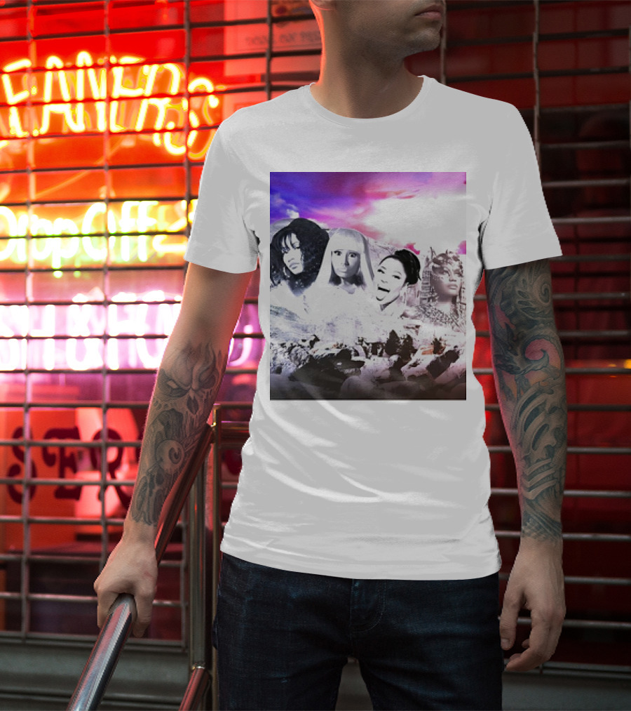 Kingkongkenn My Female Rap Mount Rushmore Nicki Minaj And Rihanna T-Shirt