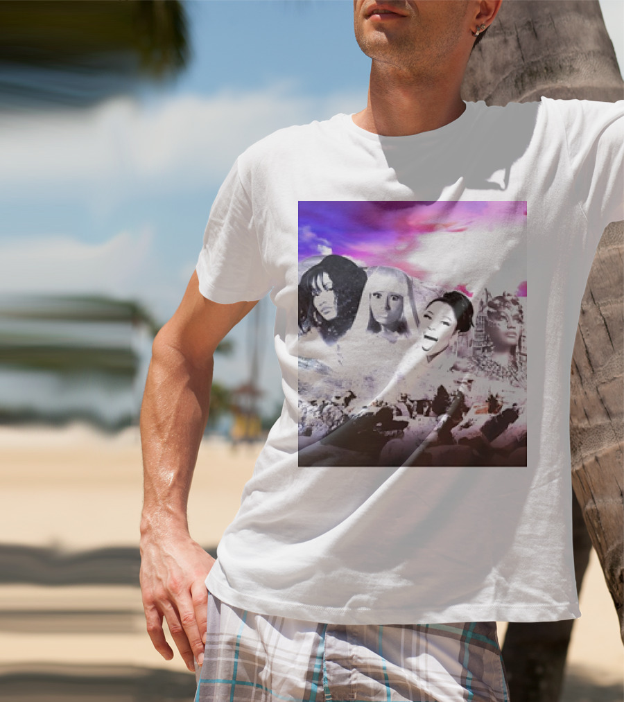 Kingkongkenn My Female Rap Mount Rushmore Nicki Minaj And Rihanna T-Shirt