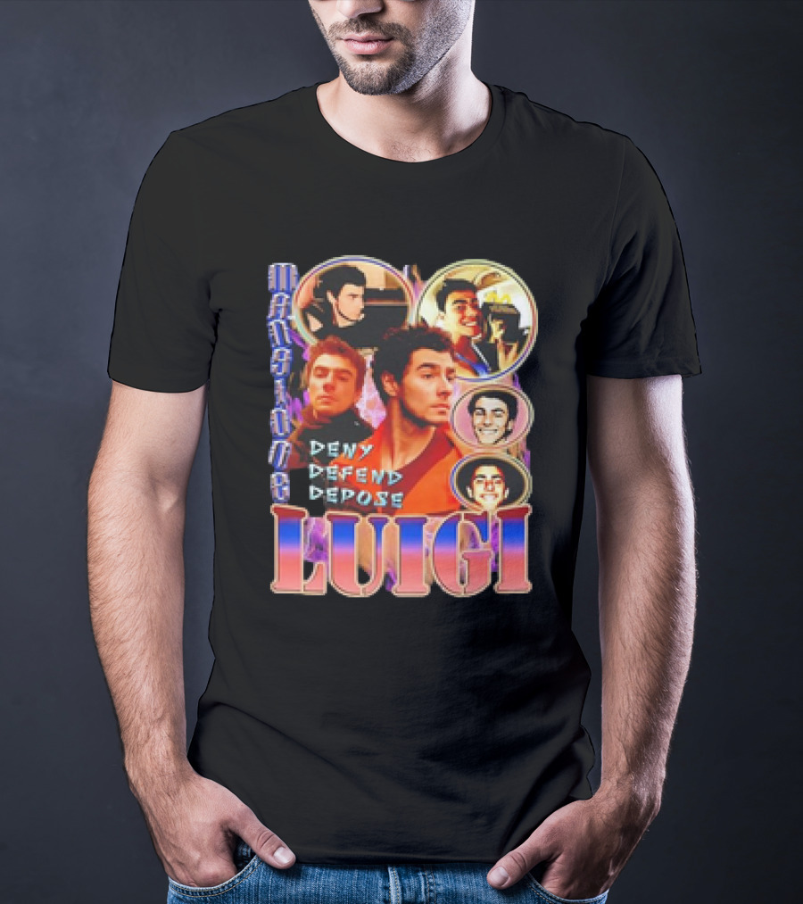 Mansion Party Luigi Deny Defend Depose T-Shirt