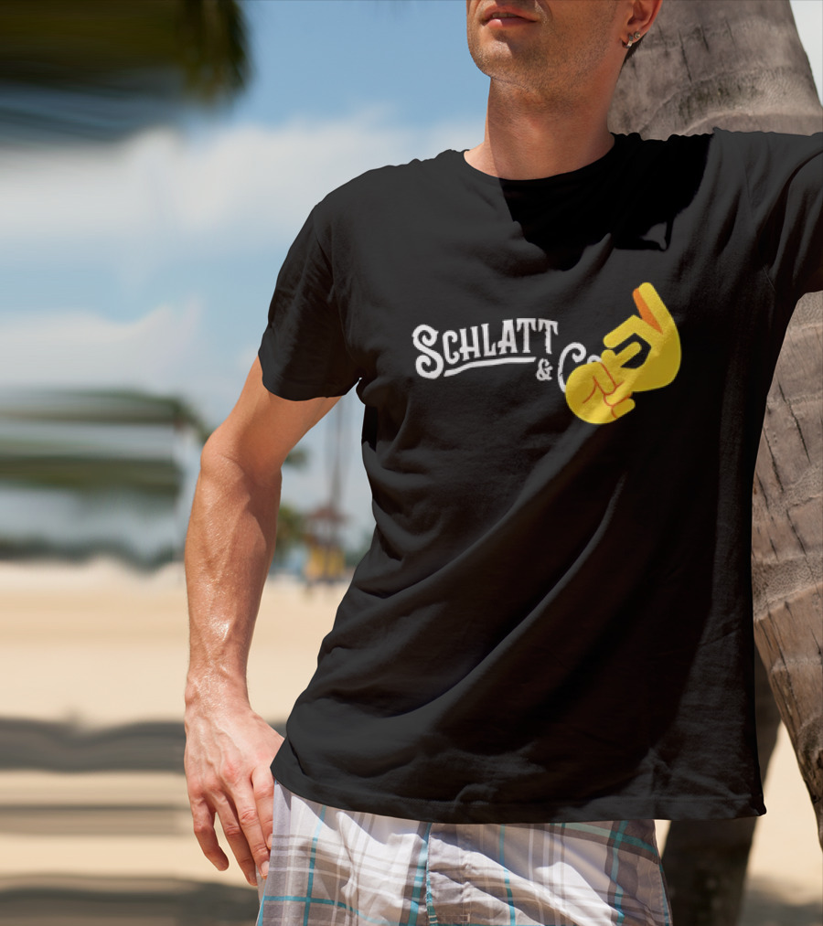 Schlatt And CO Hand Emoji Gesture T-Shirt