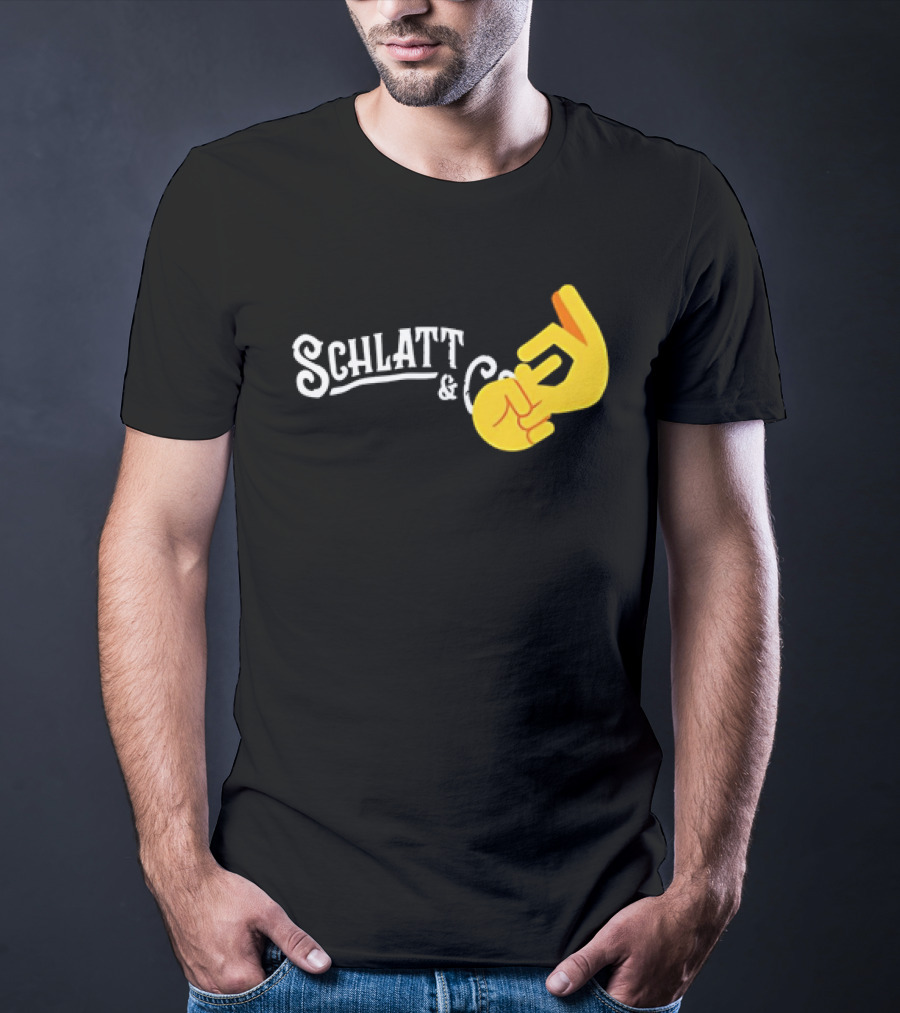 Schlatt And CO Hand Emoji Gesture T-Shirt