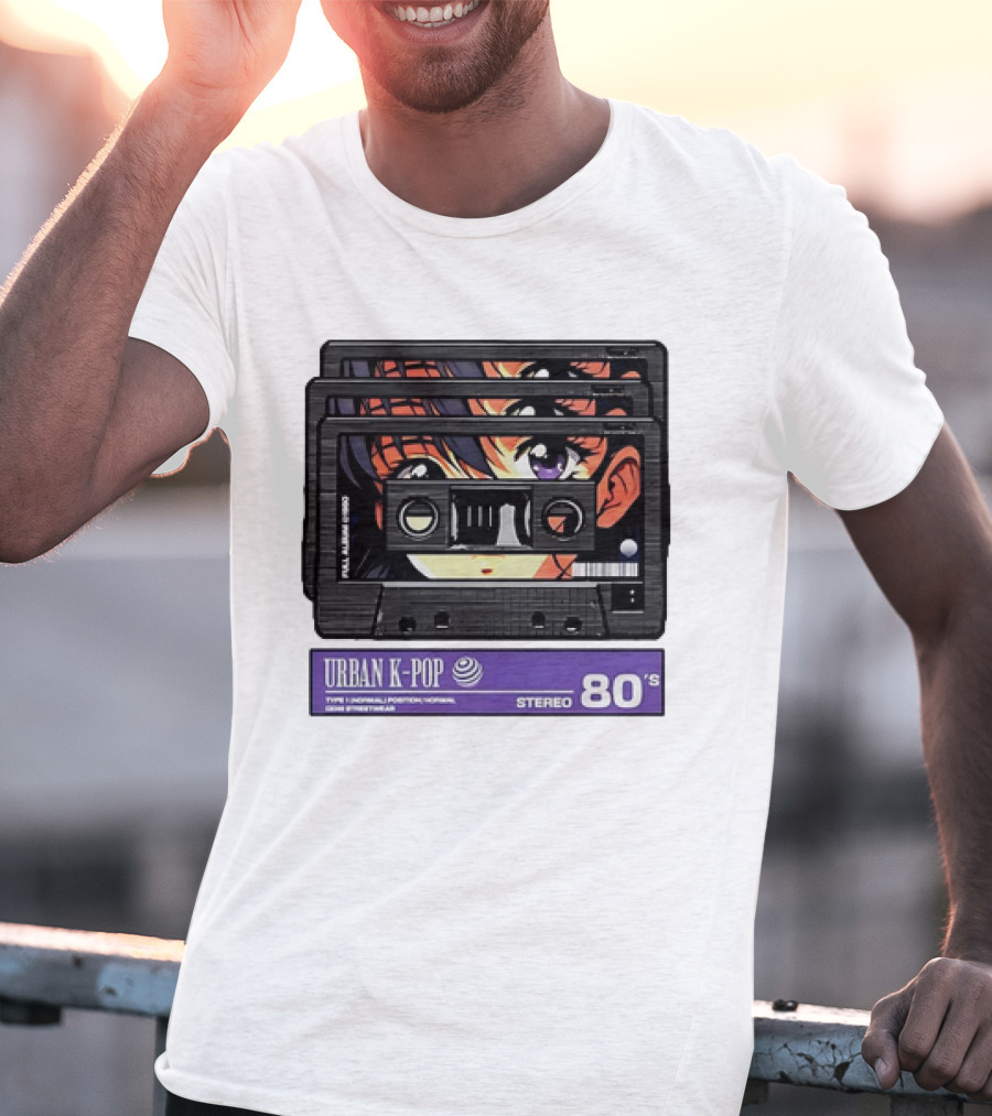 Cassette Tape Urban K-Pop Stereo 80’s Anime T-Shirt