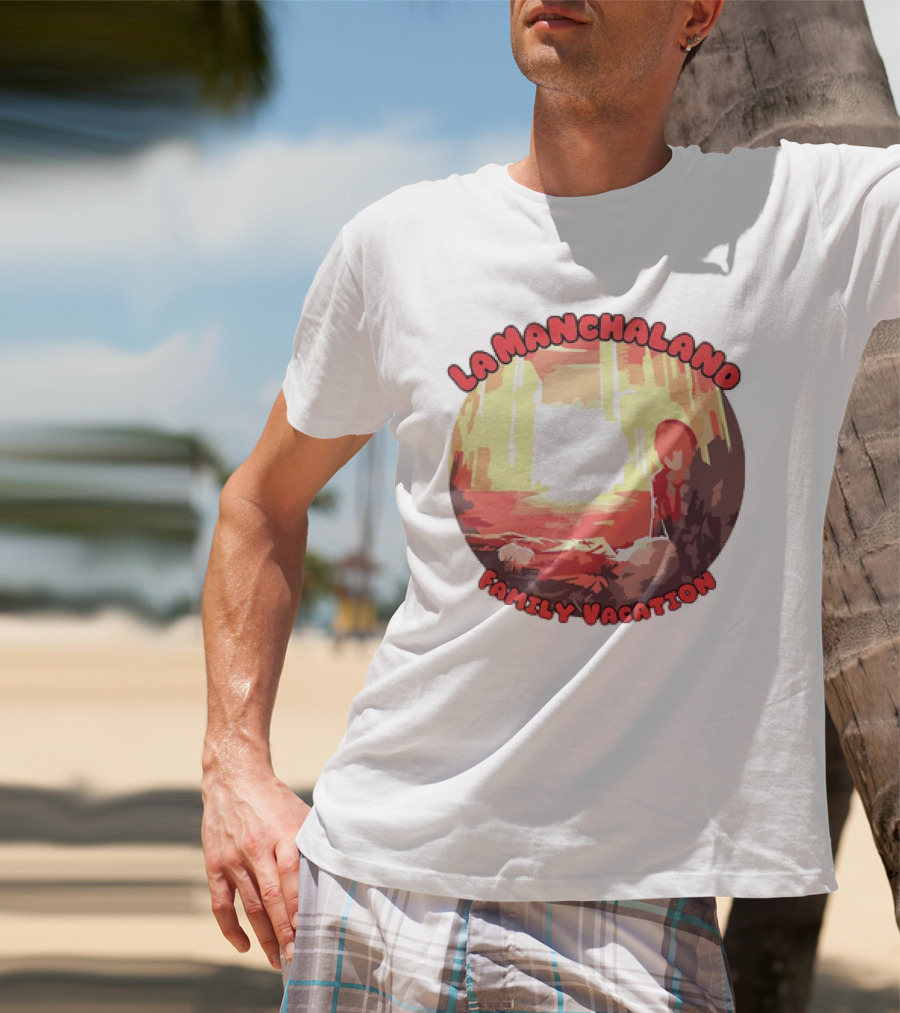La Manchaland Family Vacation Sci-Fi Adventure Scene T-Shirt