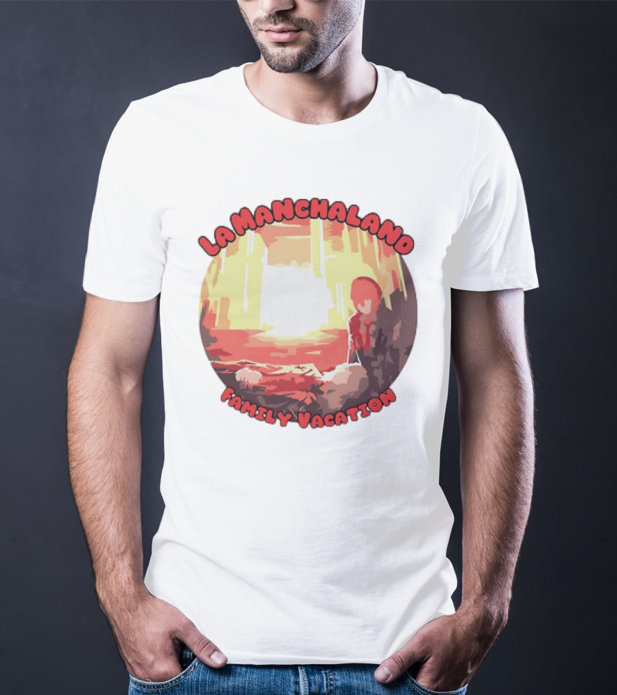 La Manchaland Family Vacation Sci-Fi Adventure Scene T-Shirt