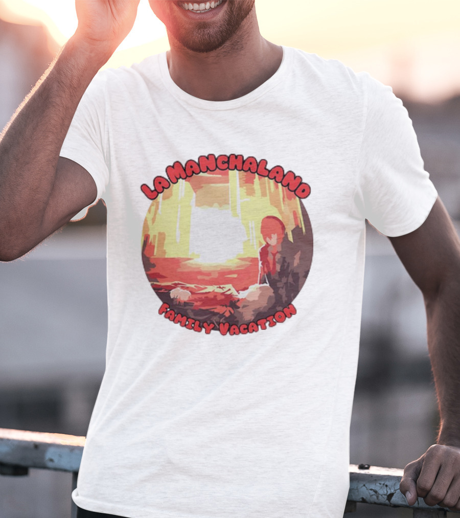 La Manchaland Family Vacation Sci-Fi Adventure Scene T-Shirt