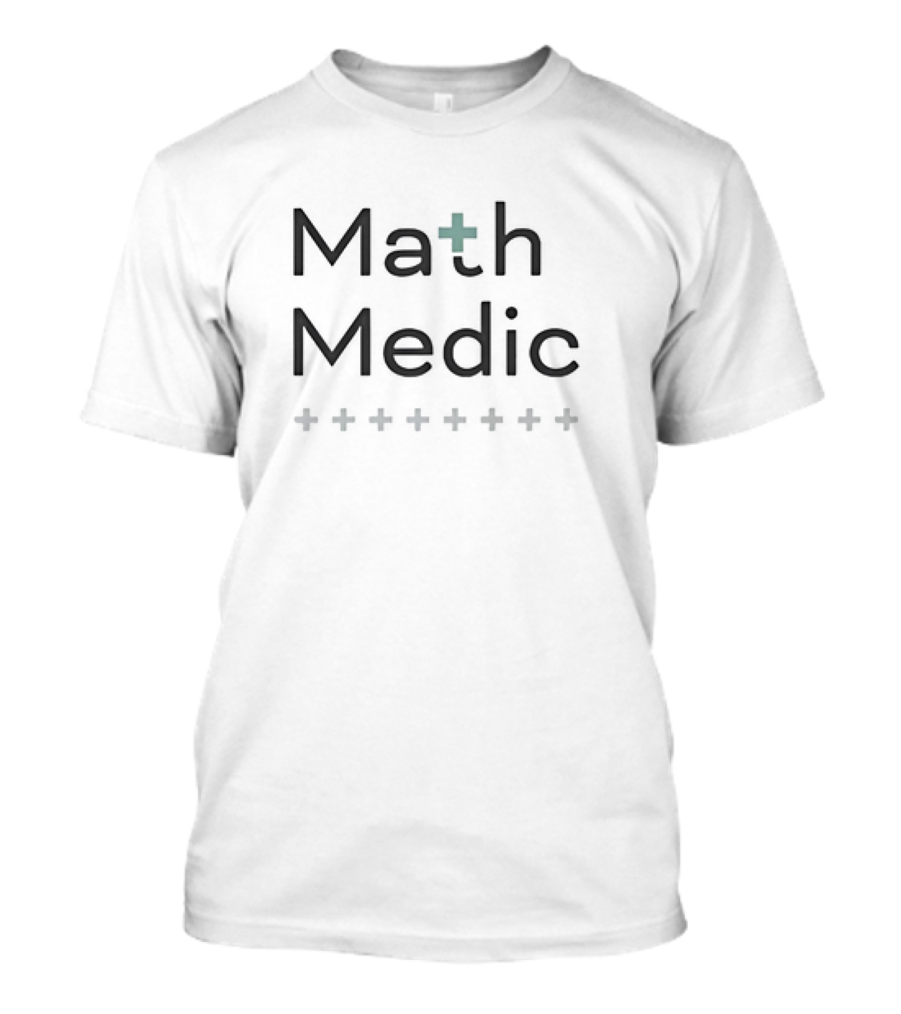 Math Medic Plus Symbol Repeated T-Shirt