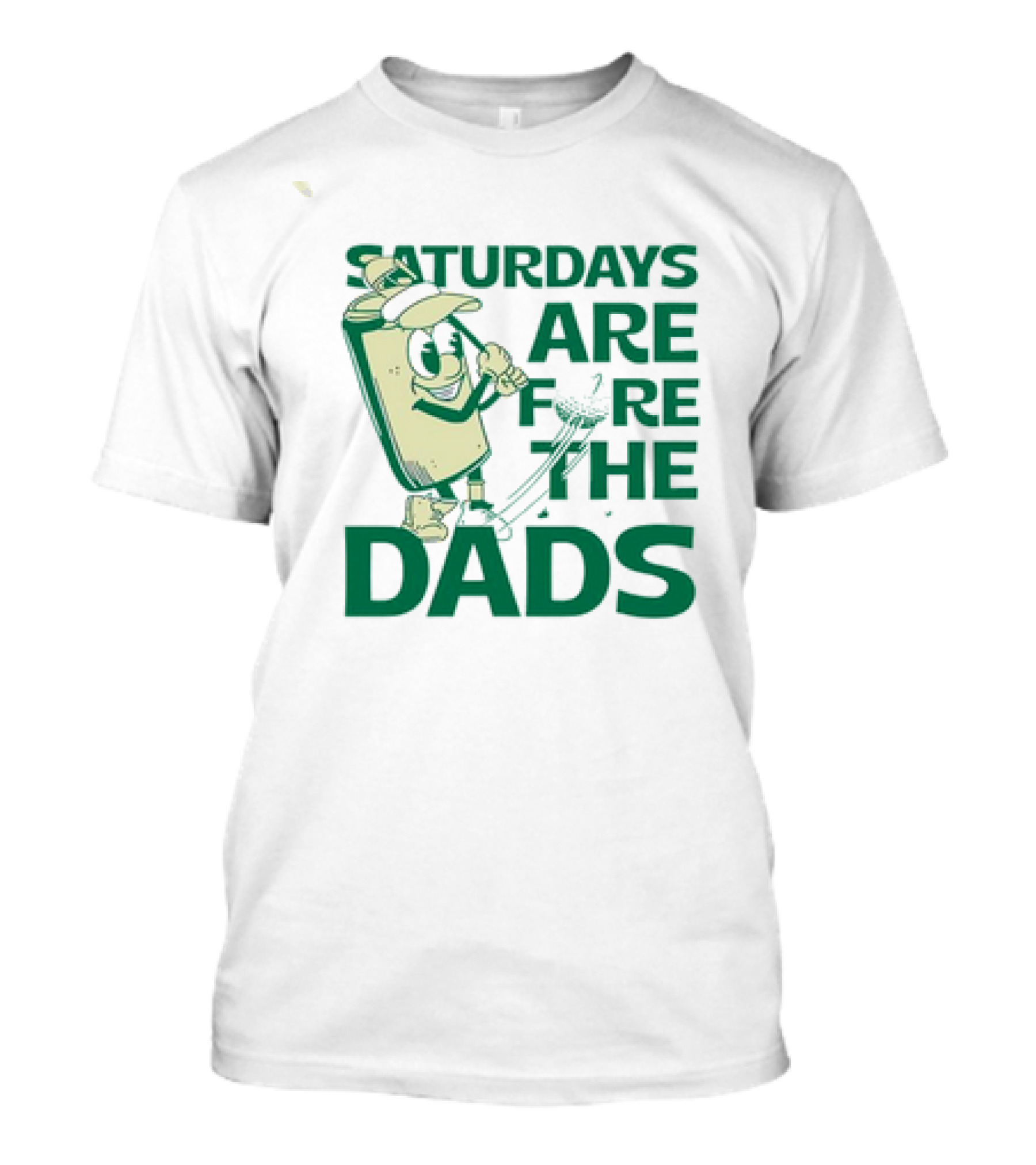 Saturdays Are Fore The Dads Golf Cartoon Golfer T-Shirt