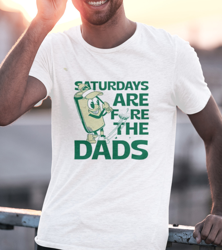 Saturdays Are Fore The Dads Golf Cartoon Golfer T-Shirt