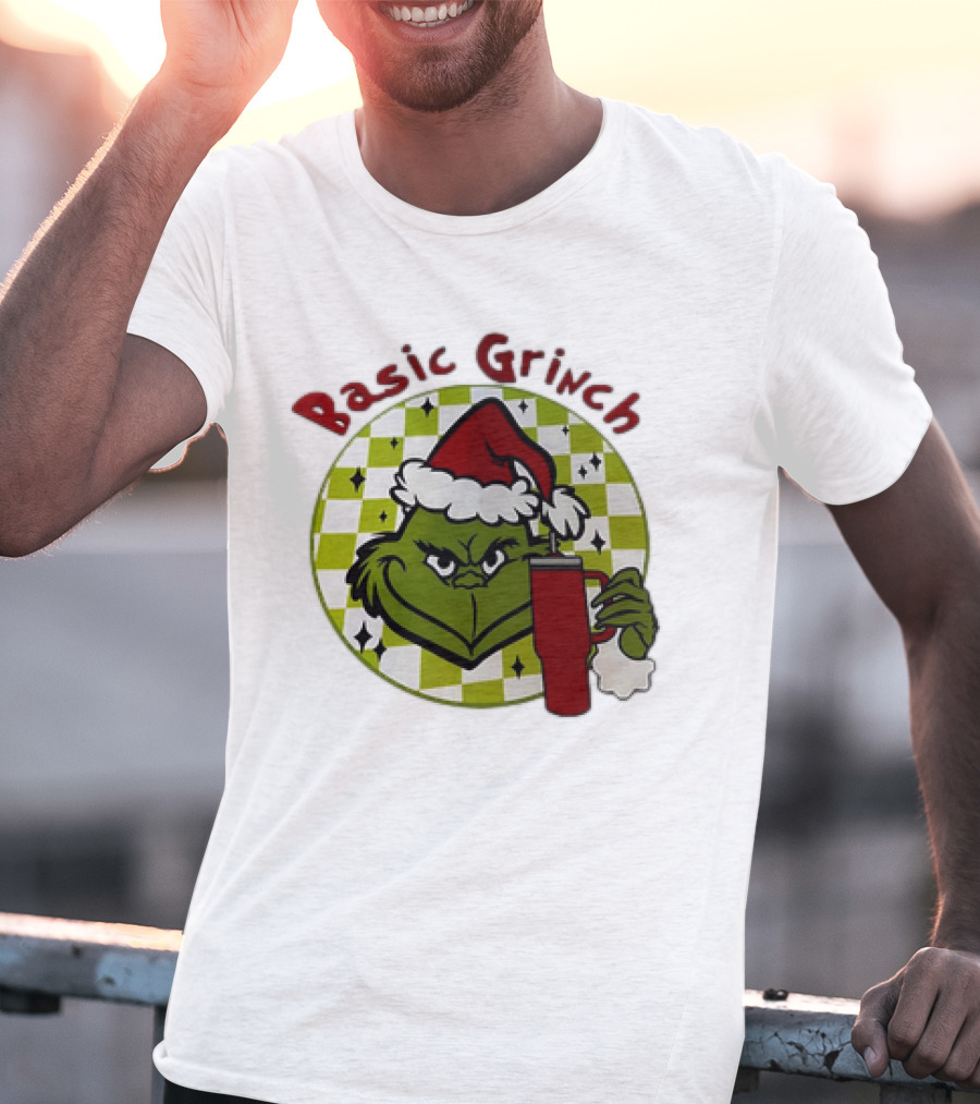Basic Grinch Christmas Santa Hat Holiday Mug T-Shirt