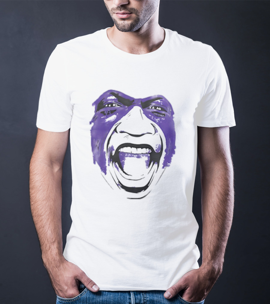 John Randle Minnesota Vikings Face Paint Scream T-Shirt
