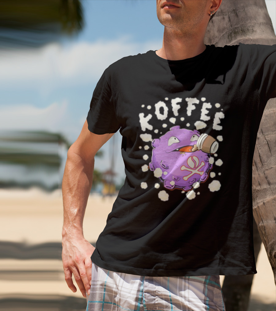 Koffing Drinking Koffee With Coffee Mug T-Shirt