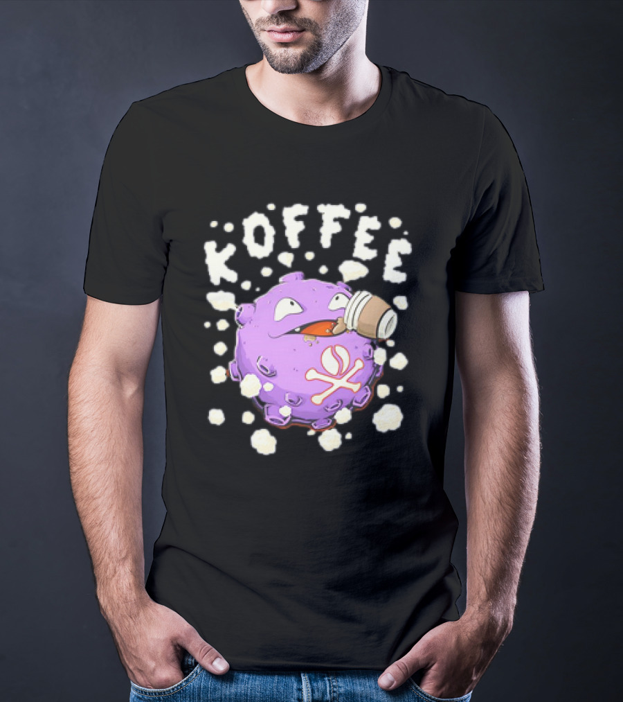 Koffing Drinking Koffee With Coffee Mug T-Shirt