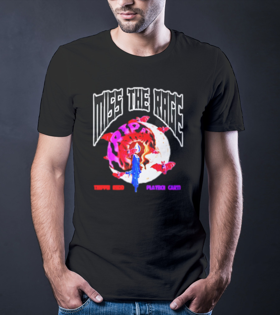 Miss The Rage Trip At Knight Trippie Redd Playboi Carti Lunar Bat Vision T-Shirt