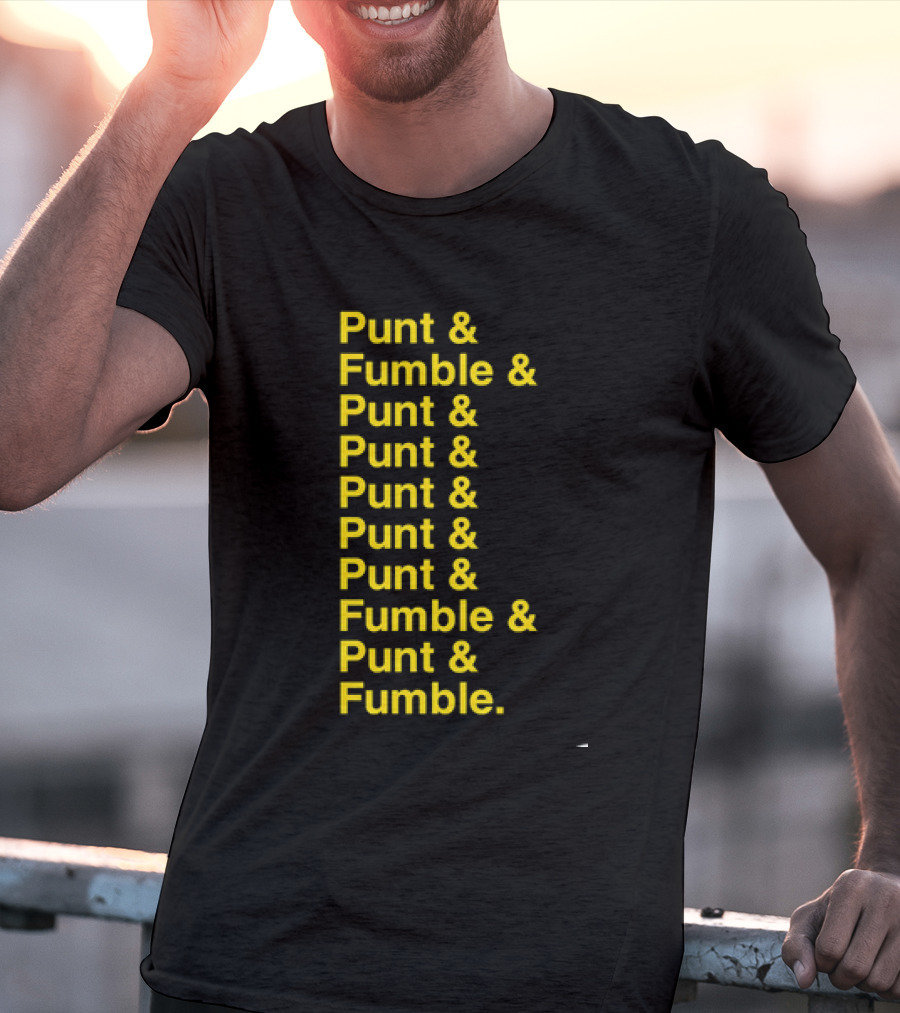 Iowa At Penn State Game Punt And Fumble Commemorative T-Shirt
