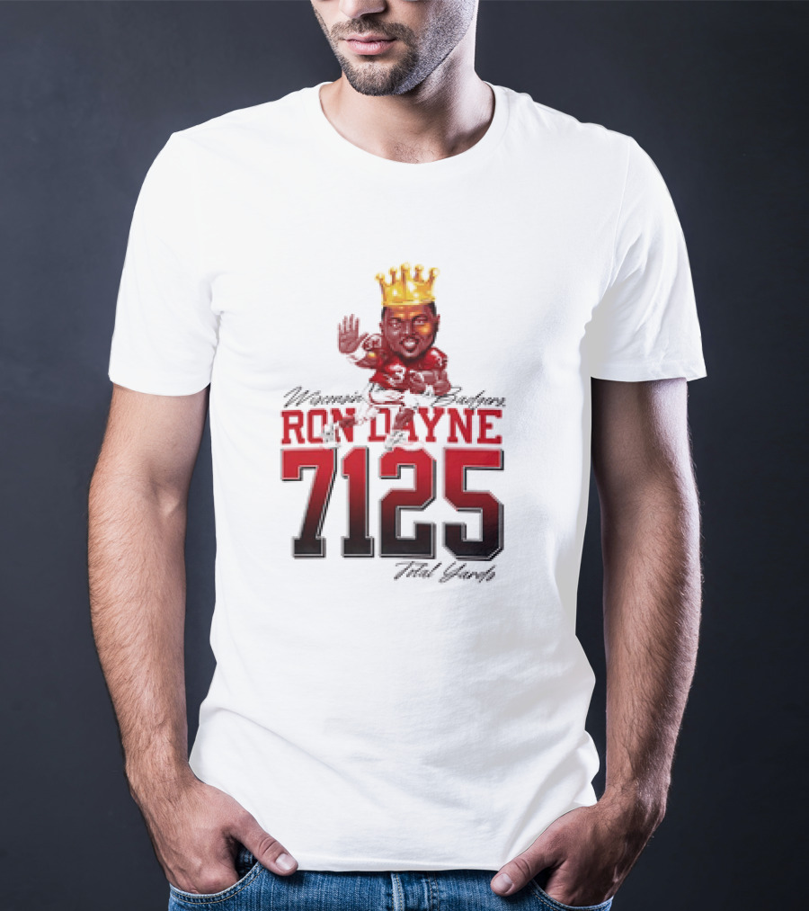 Ron Dayne 7125 Total Yards Wisconsin Badgers T-Shirt