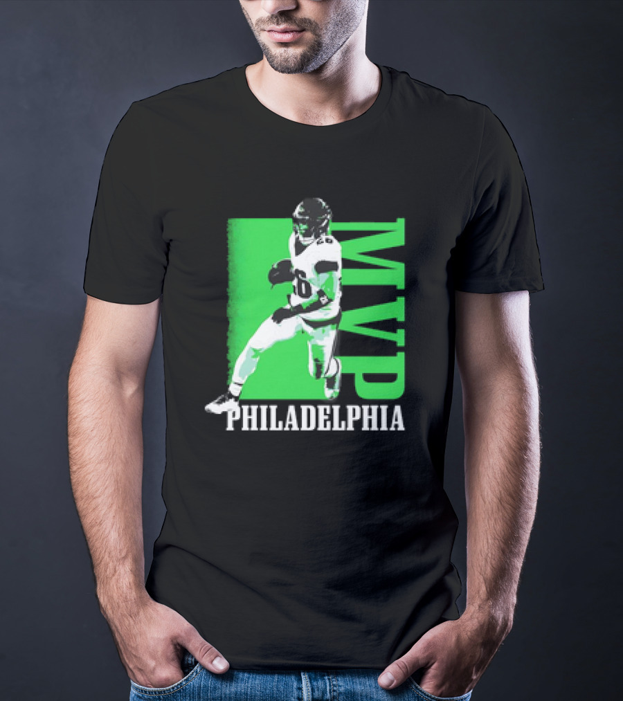 Philadelphia MVP Football Player Green Highlight T-Shirt