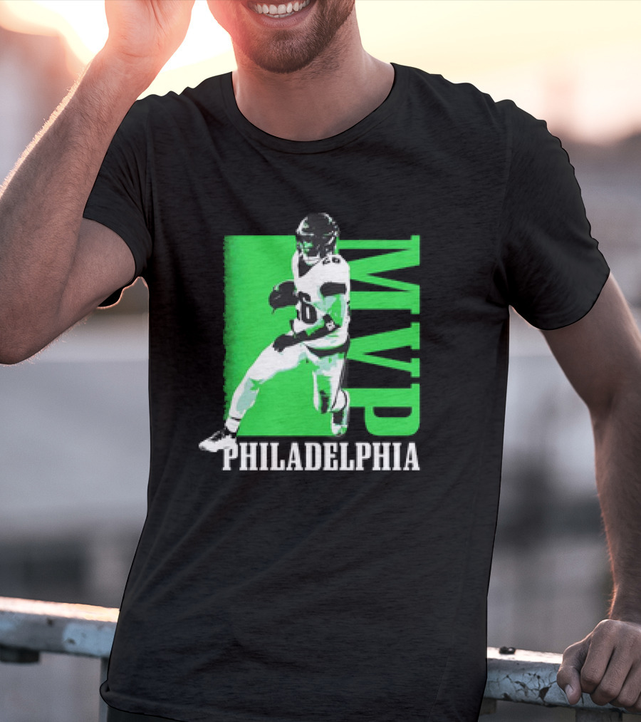 Philadelphia MVP Football Player Green Highlight T-Shirt