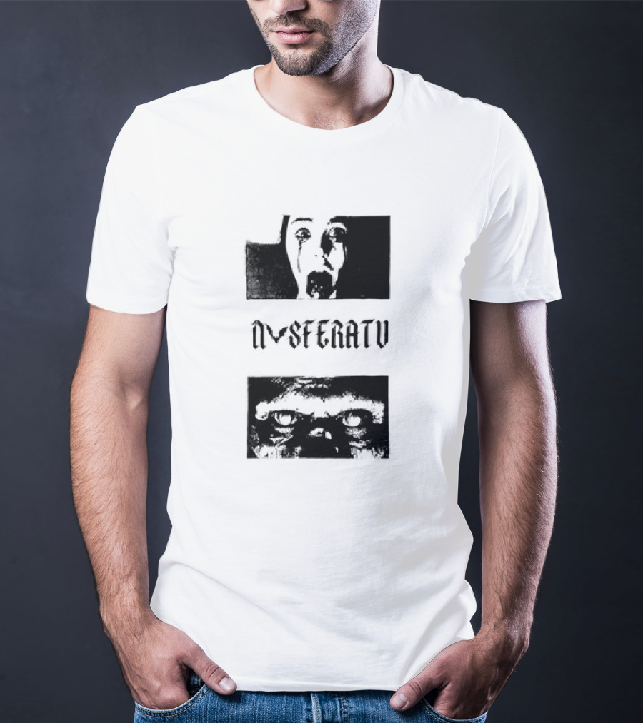 Nosferatu Classic Horror Vampire Face And Eyes T-Shirt