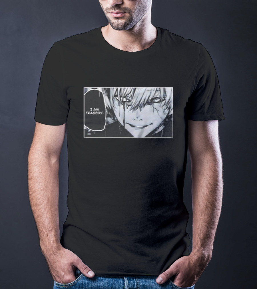 Kaneki Ken I Am Tragedy Manga Panel Anime Tokyo Ghoul T-Shirt