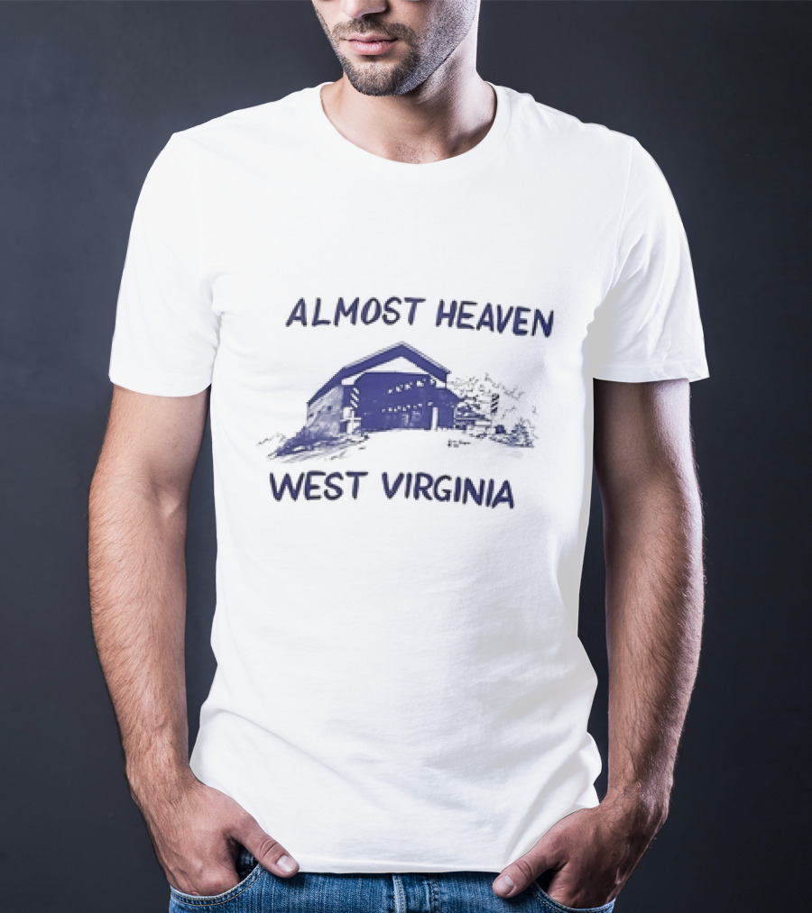Almost Heaven West Virginia Covered Bridge Scenic T-Shirt
