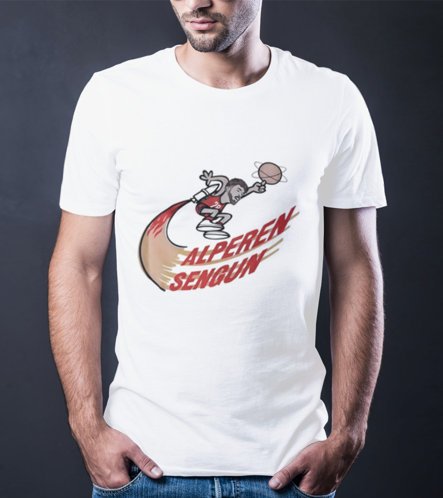 Alperen Sengun Houston Rockets Cartoon Basketball T-Shirt