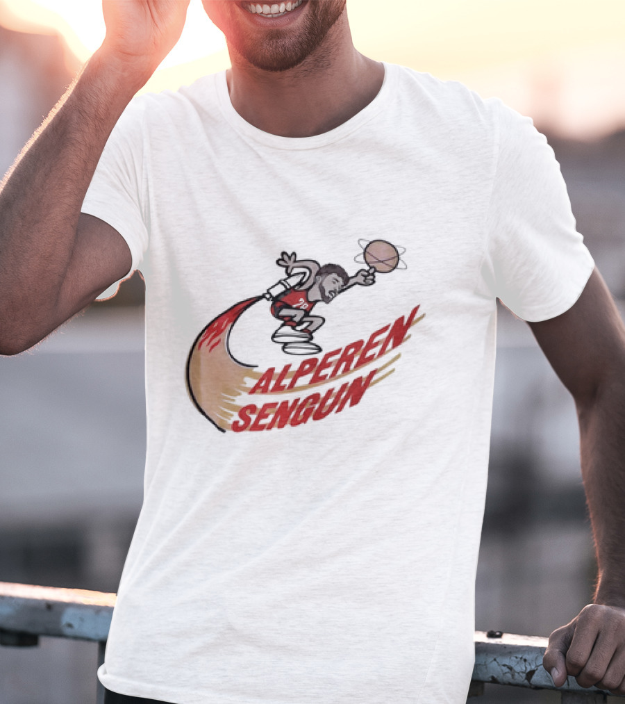 Alperen Sengun Houston Rockets Cartoon Basketball T-Shirt