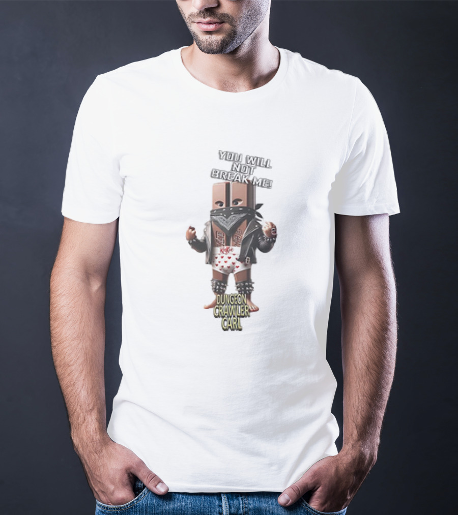 Dungeon Crawler Carl You Will Not Break Me Leather Punk T-Shirt